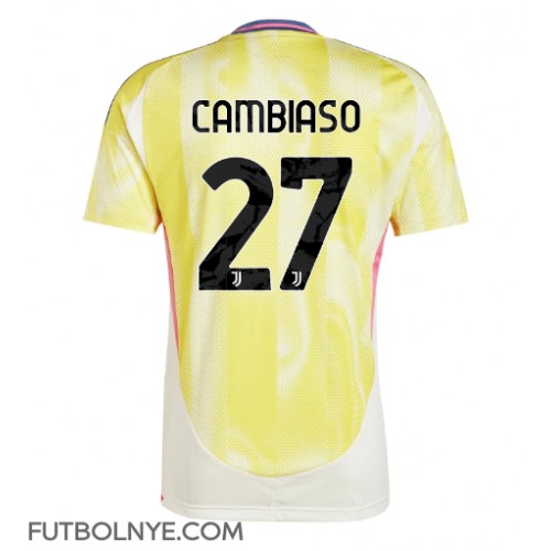 Camiseta Juventus Andrea Cambiaso #27 Visitante Equipación 2024-25 manga corta